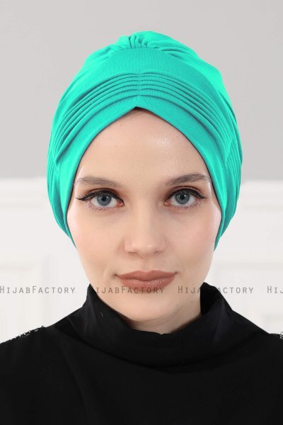 Linda - Türkis Baumwolle Turban - Ayse Turban