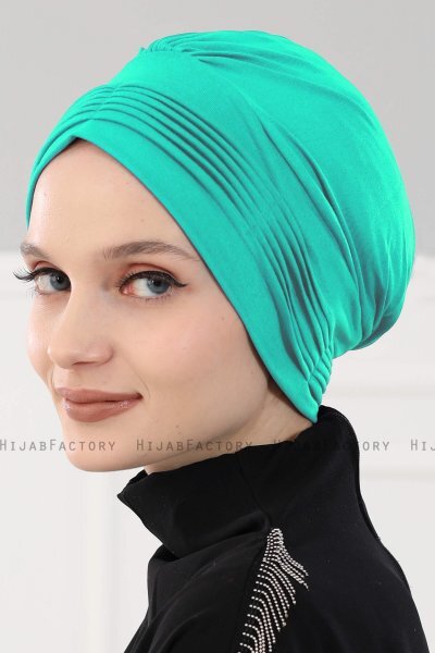 Linda - Türkis Baumwolle Turban - Ayse Turban