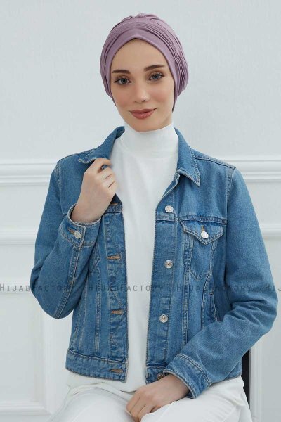Linda - Lilac Baumwolle Turban