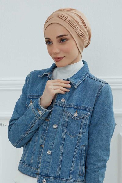 Linda - Sand Baumwolle Turban