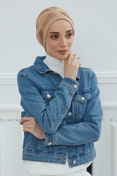 Linda - Sand Baumwolle Turban