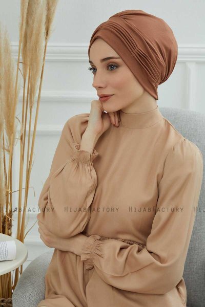 Linda - Caramel Baumwolle Turban