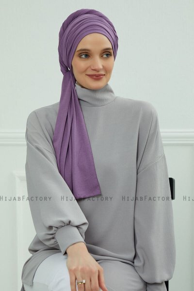 Rebecca - Violet Baumwolle Turban