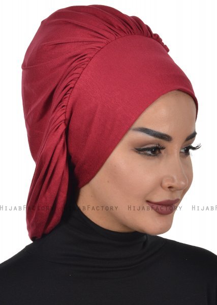 Isabella - Bordeaux Baumwolle Turban - Ayse Turban
