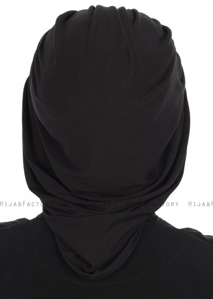 Isabella - Schwarz Baumwolle Turban - Ayse Turban