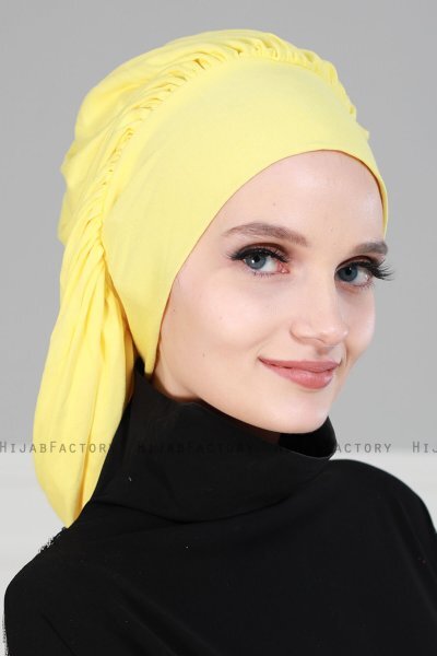 Isabella - Gelb Baumwolle Turban - Ayse Turban