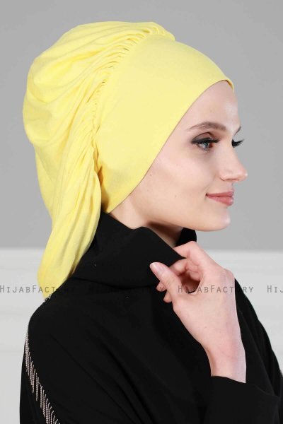 Isabella - Gelb Baumwolle Turban - Ayse Turban