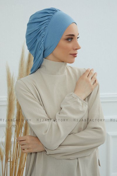 Isabella - Sky Blue Baumwolle Turban