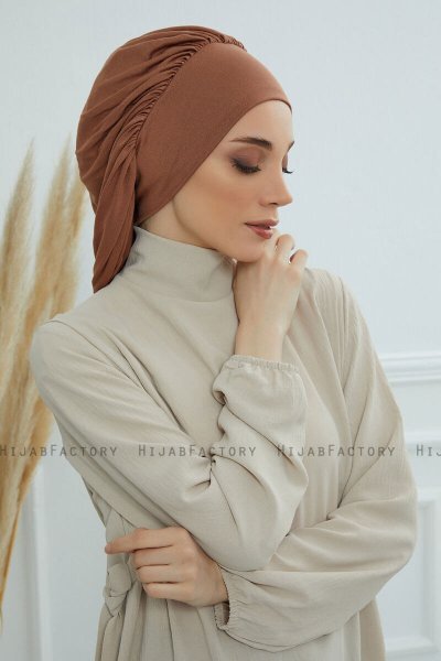 Isabella - Caramel Baumwolle Turban