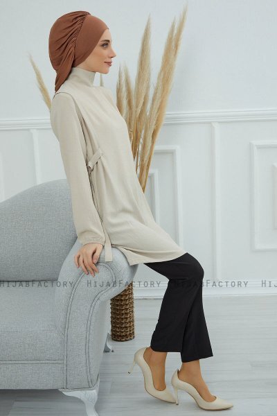 Isabella - Caramel Baumwolle Turban