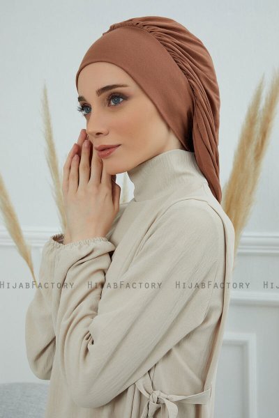 Isabella - Caramel Baumwolle Turban