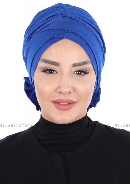 Elisabeth - Blau Baumwolle Turban
