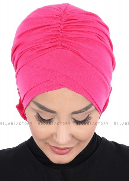 Elisabeth - Fuchsie Baumwolle Turban