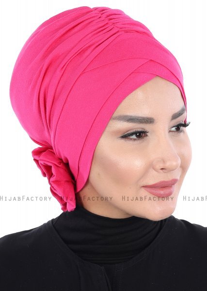 Elisabeth - Fuchsie Baumwolle Turban