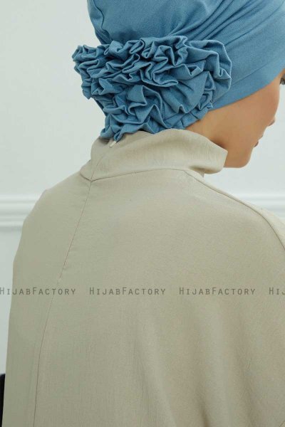 Elisabeth - Sky Blue Baumwolle Turban