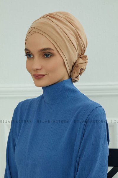 Elisabeth - Caramel Baumwolle Turban