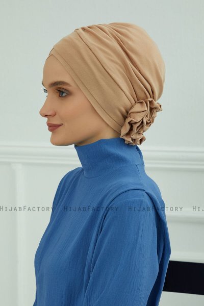 Elisabeth - Caramel Baumwolle Turban