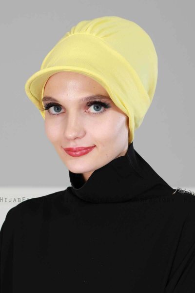 Sandra - Gelb Baumwolle Turban - Ayse Turban