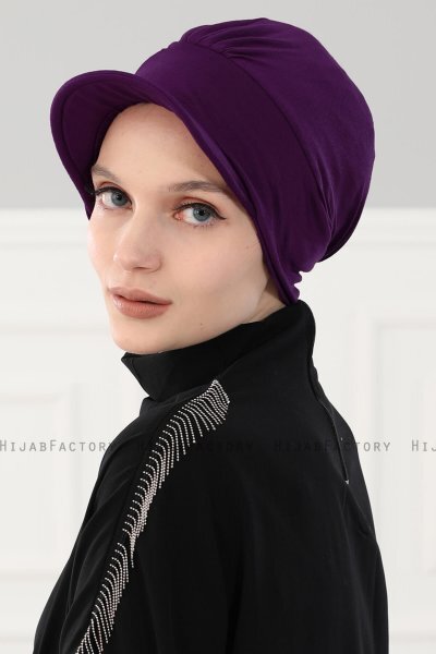 Sandra - Lila Baumwolle Turban - Ayse Turban