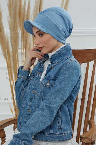 Sandra - Sky Blue Baumwolle Turban
