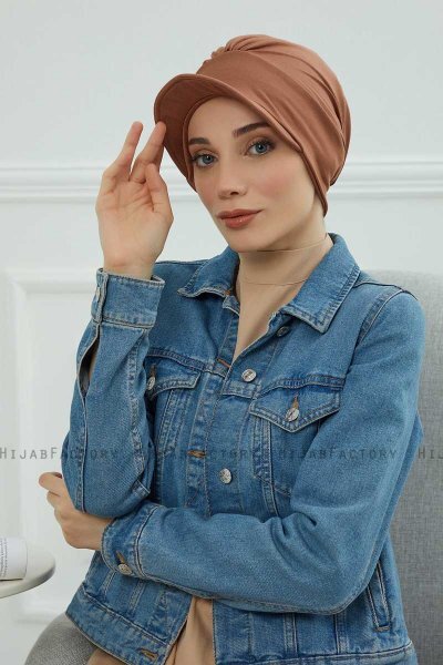 Sandra - Caramel Baumwolle Turban
