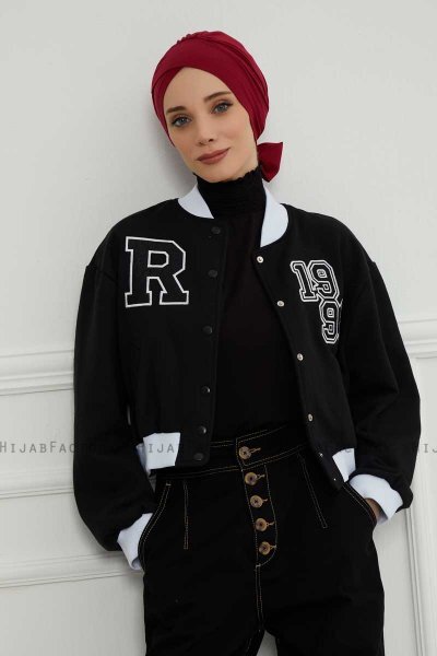 Ellie - Bordeaux Baumwolle Turban