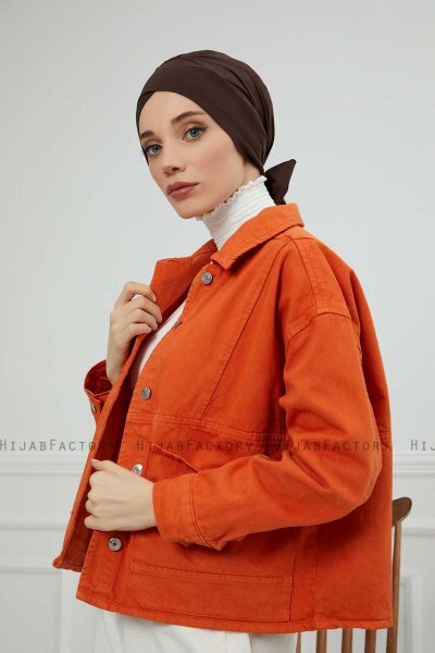 Ellie - Braun Baumwolle Turban