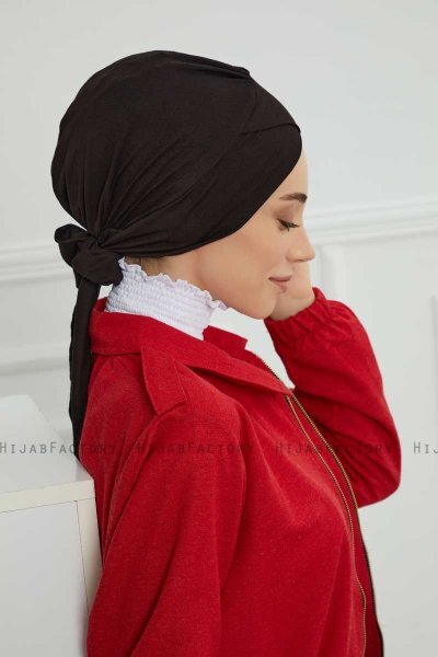 Ellie - Schwarz Baumwolle Turban