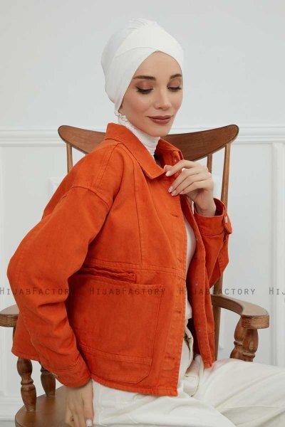 Ellie - Creme Baumwolle Turban