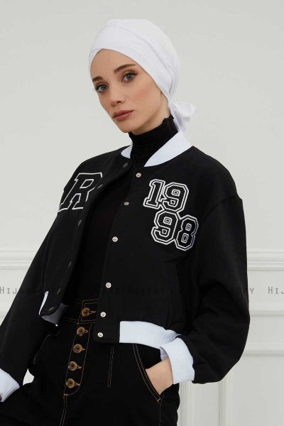 Ellie - Weiß Baumwolle Turban