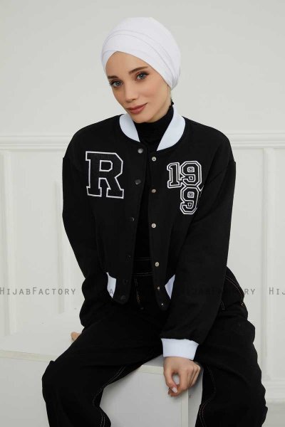 Ellie - Weiß Baumwolle Turban