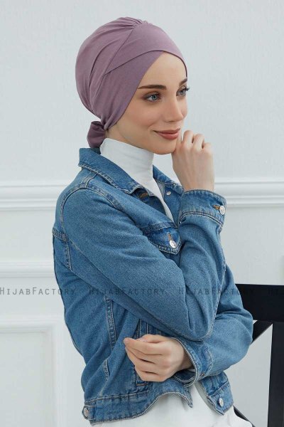 Ellie - Lilac Baumwolle Turban