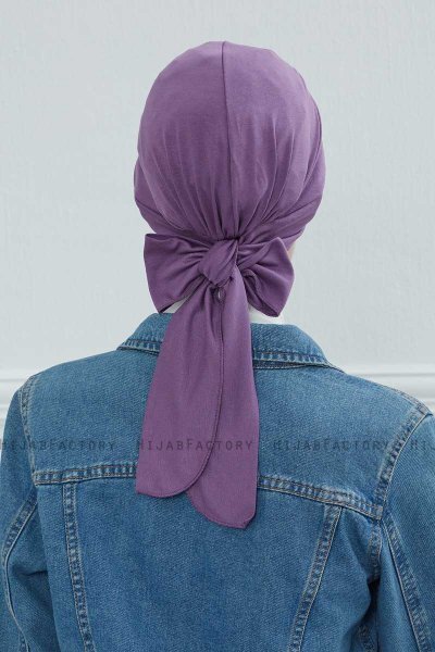 Ellie - Violet Baumwolle Turban
