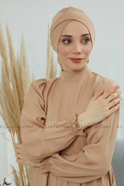 Ellie - Sand Baumwolle Turban