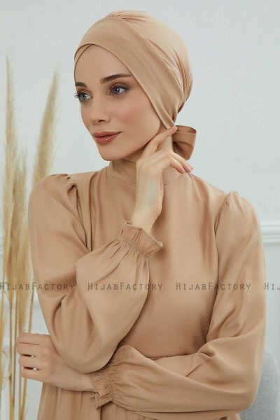 Ellie - Sand Baumwolle Turban
