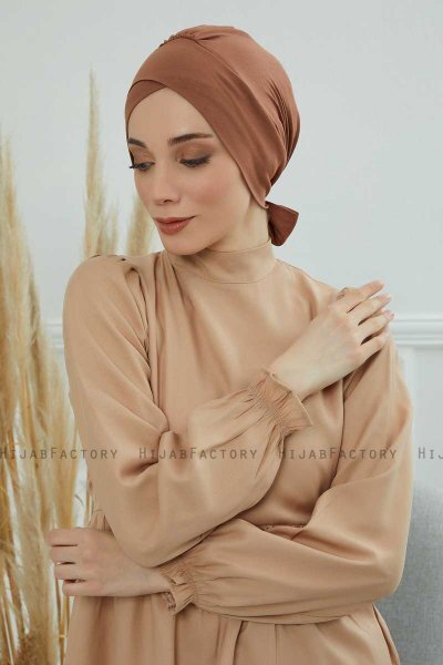 Ellie - Caramel Baumwolle Turban
