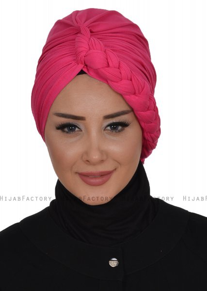 Theresa - Fuchsie Cotton Turban - Ayse Turban