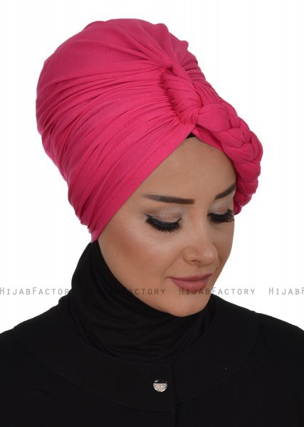 Theresa - Fuchsie Cotton Turban - Ayse Turban