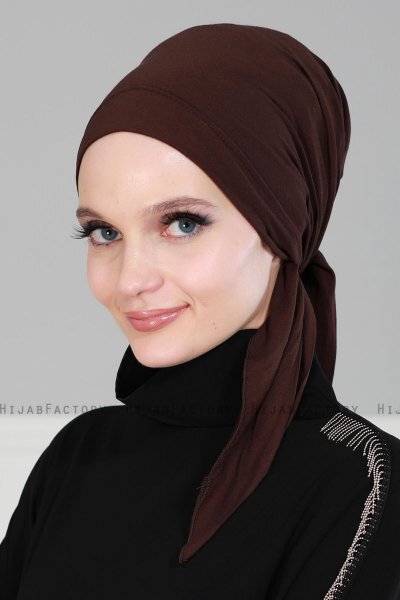 Felicia - Braun Baumwolle Turban