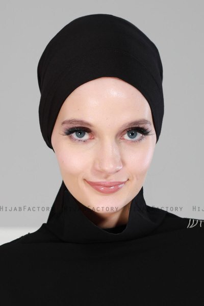Felicia - Schwarz Baumwolle Turban