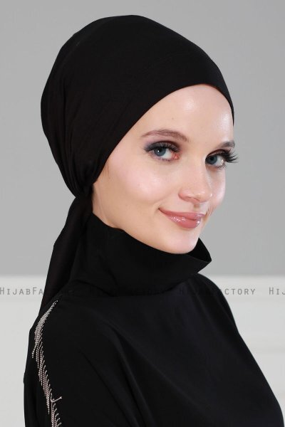 Felicia - Schwarz Baumwolle Turban