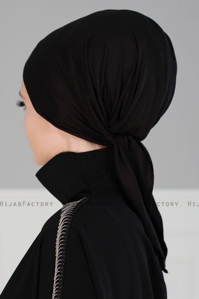 Felicia - Schwarz Baumwolle Turban
