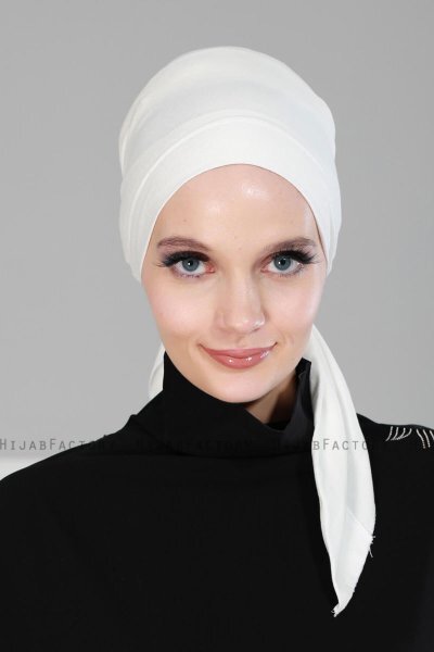 Felicia - Creme Baumwolle Turban