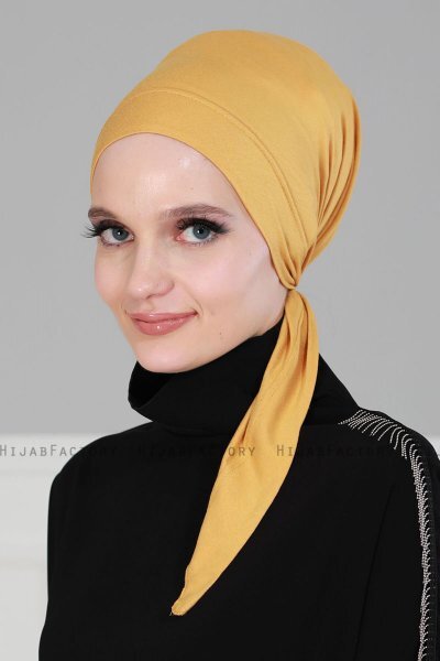 Felicia - Senf Baumwolle Turban