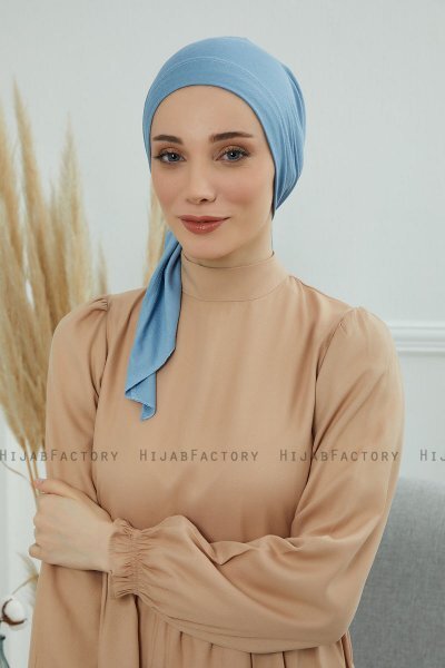 Felicia - Sky Blue Baumwolle Turban