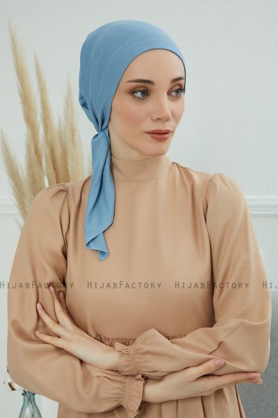 Felicia - Sky Blue Baumwolle Turban