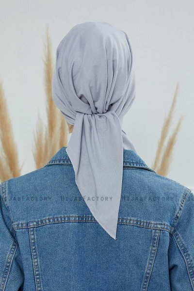 Felicia - Hellgrau Baumwolle Turban