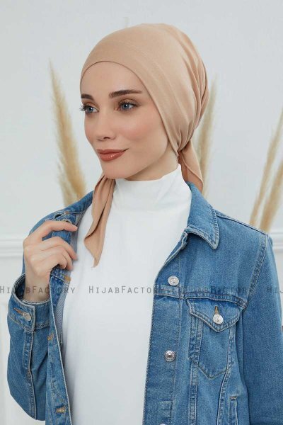 Felicia - Sand Baumwolle Turban