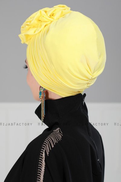 Kerstin - Gelb Baumwolle Turban - Ayse Turban