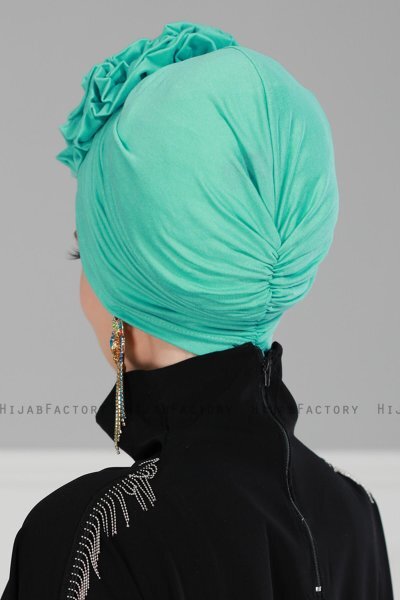 Kerstin - Türkis Baumwolle Turban - Ayse Turban